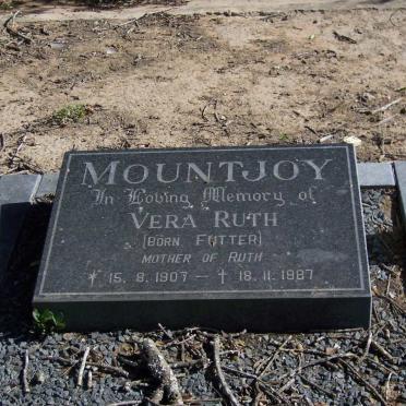 MOUNTJOY Vera Ruth nee FUTTER 1907-1987
