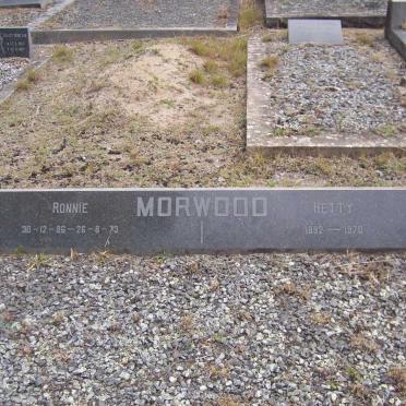 MORWOOD Ronnie 1886-1973 &amp; Hetty 1892-1970