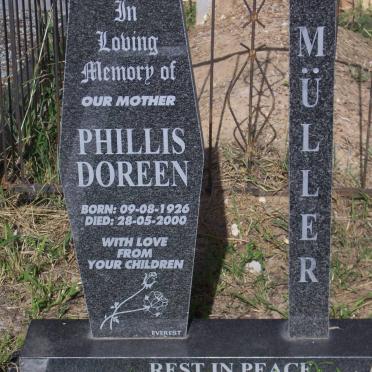 MULLER Phillis Doreen 1926-2000