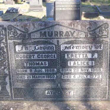 MURRAY Robert George Thomas 1888-1950 &amp; Eretta F. 1886-1973