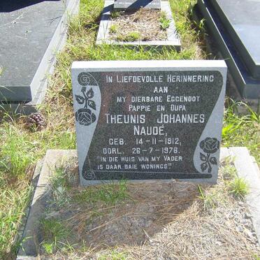 NAUDÉ Theunis Johannes 1912-1978