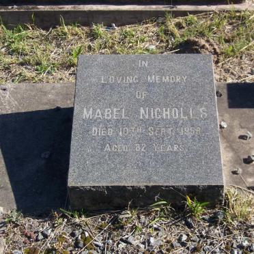 NICHOLLS Mabel ?-1958