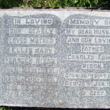 NIXON Charles Edwin 1867-1949 &amp; Ellen Mary Frances 1883-1959