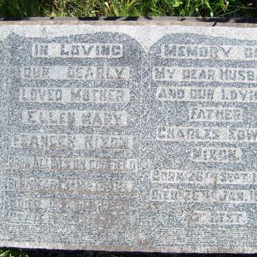 NIXON Charles Edwin 1867-1949 &amp; Ellen Mary Frances 1883-1959