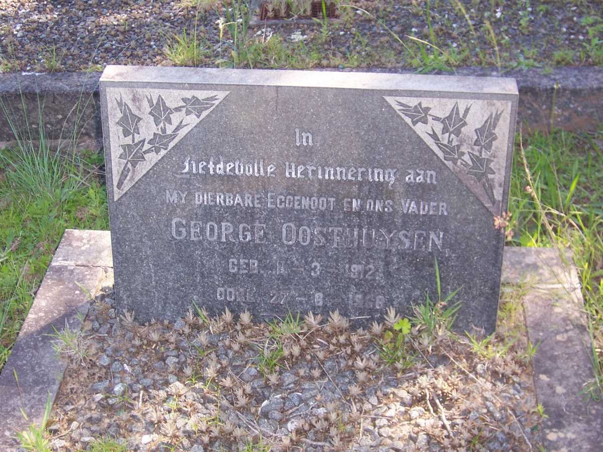 OOSTHUYSEN George 1912-1968