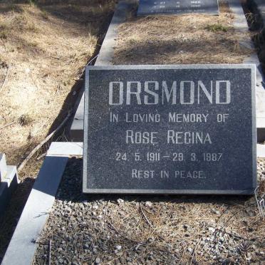 ORSMOND Rose Regina 1911-1987