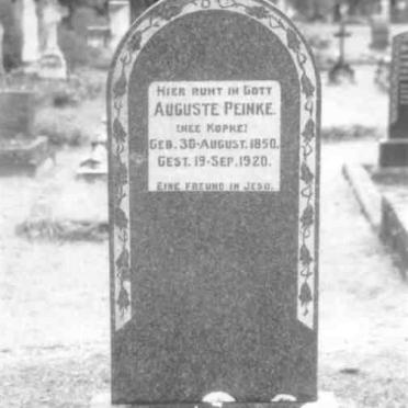 PEINKE Auguste nee KOPKE 1850-1920