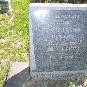PIENAAR Jacobus Filemon 1909-1956
