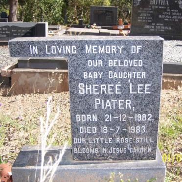PIATER Sheree Lee 1982-1983