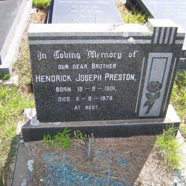 PRESTON Hendrick Joseph 1901-1978