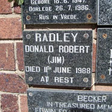 RADLEY Donald Robert -1988