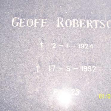 ROBERTSON Geoff 1924-1992