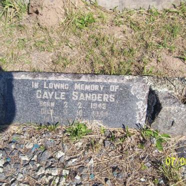 SANDERS Gayle 1943-1954
