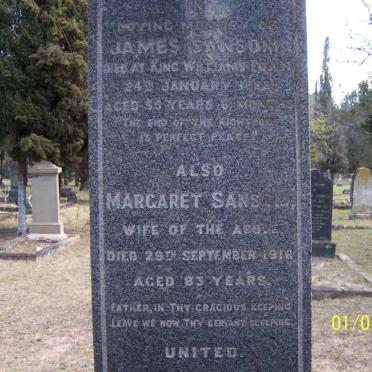 SANSOM James -1888 &amp; Margaret -1916