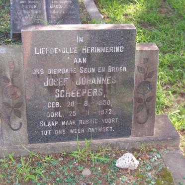 SCHEEPERS Josef Johannes 1950-1972