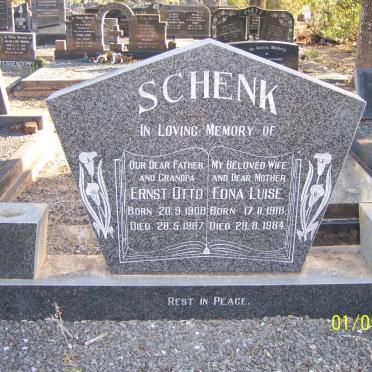 SCHENK Ernst Otto 1900-1987 &amp; Edna Luise 1918-1984