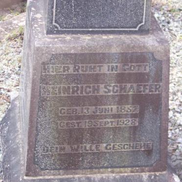 SCHAEFER Heinrich 1857-1928