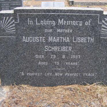 SCHREIBER Auguste Martha Lisbeth -1957