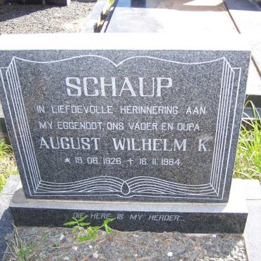SCHAUP August Wilhelm K. 1926-1984
