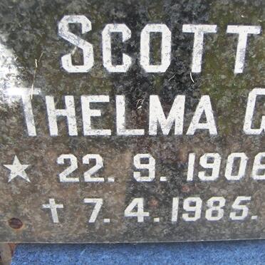SCOTT Thelma C. 1906-1985