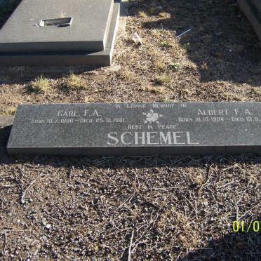 SCHEMEL Carl F.A. 1906-1981 :: SCHEMEL Albert F.A. 1904-1981