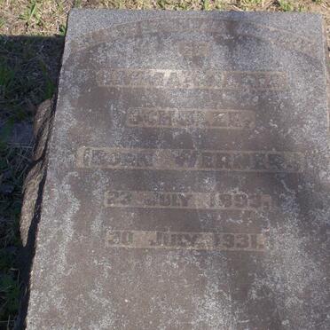 SCHULZE Emma Maria nee WERNER 1893-1931