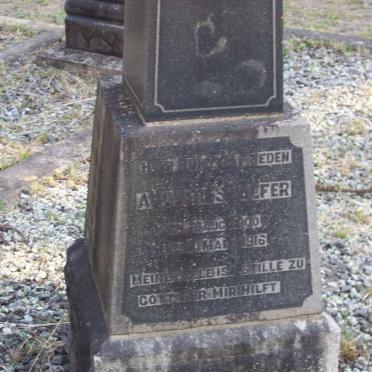 SCHAEFER August 1900-1916