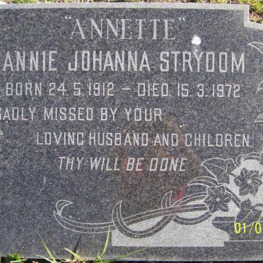STRYDOM Annie Johanna 1912-1972