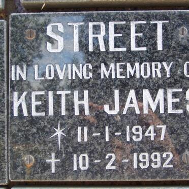 STREET Keith James 1947-1992