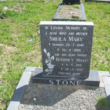 STONE Rodney 1941-1992 &amp;  Sheila Mary HARRIS 1940-1990