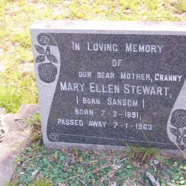 STEWART Mary Ellen nee SANSOM 1891-1963