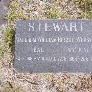 STEWART Malcolm William Theal 1891-1973 &amp; Bessie Webster KING 1894-1984