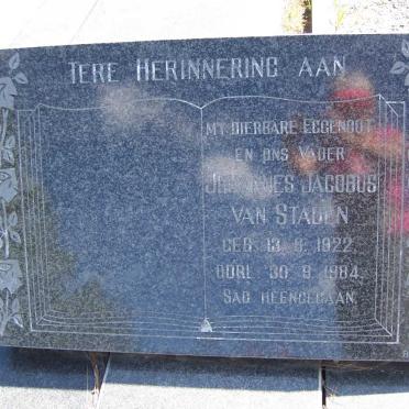 STADEN Johannes Jacobus, van 1922-1984