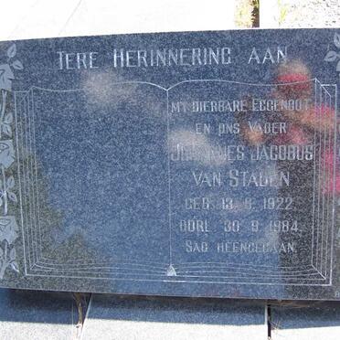 STADEN Johannes Jacobus, van 1922-1984
