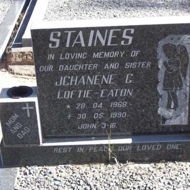 STAINES Jchanene C. Loftie-Eaton 1968 -1990