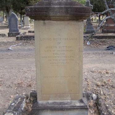 SUTTON Joseph -1890