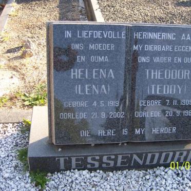 TESSENDORF Theodor 1909-1988 &amp; Helena 1919-2002