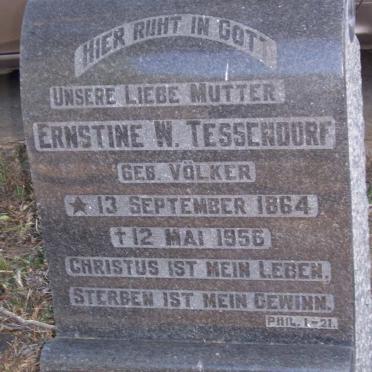 TESSENDORF Ernestine W. nee VOLKER 1864-1956