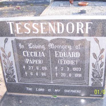 TESSENDORF Eduard 1903-1991 &amp; Cecelia PAPER 1909-1986