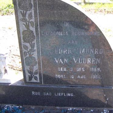VUUREN Cedric Munro, van 1959-1966
