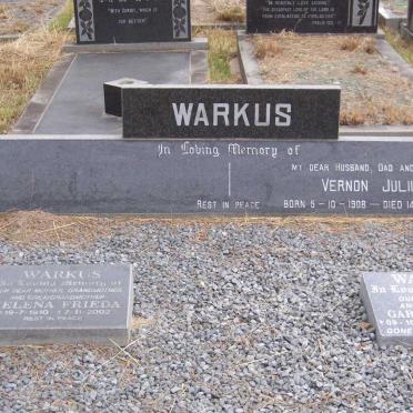 WARKUS Vernon Julius 1908-1978 :: WARKUS Helena Frieda 1910-2002 :: WARKUS Garnet Graham 1936-20??