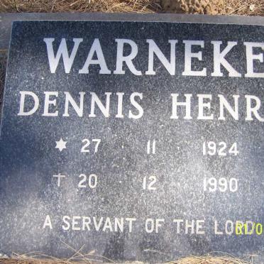 WARNEKE Dennis Henry 1924-1990