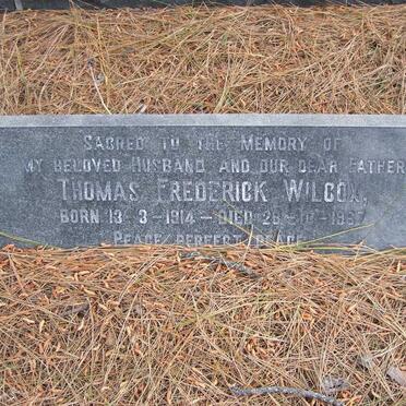 WILCOX Thomas Frederick 1914-1967