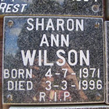 WILSON Sharon Ann 1971-1996