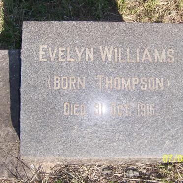 WILLIAMS Evelyn nee THOMPSON -1916