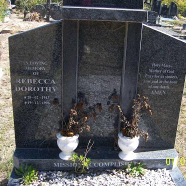? Rebecca Dorothy 1913-1996