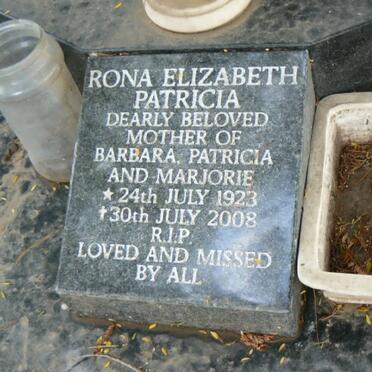 MITCHELL Rona Elizabeth Patricia 1923-2008