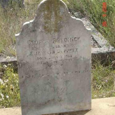 PREEZ George Fredrick, du 1882-1912