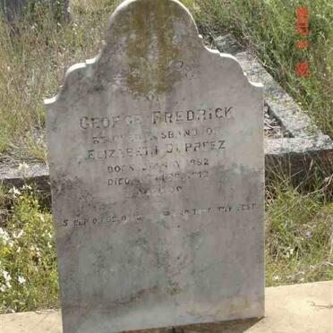 PREEZ George Fredrick, du 1882-1912
