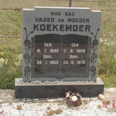 KOEKEMOER Vader 1898-1953 &amp; Moeder 1889-1970